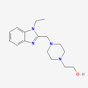 2-{4-[(1-ethyl-1H-benzimidazol-2-yl)methyl]-1-piperazinyl}ethanol