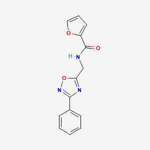 molecular formula C14H11N3O3 B4389517 N-[(3-phenyl-1,2,4-oxadiazol-5-yl)methyl]-2-furamide 