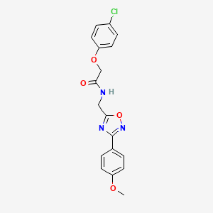 molecular formula C18H16ClN3O4 B4389602 2-(4-chlorophenoxy)-N-{[3-(4-methoxyphenyl)-1,2,4-oxadiazol-5-yl]methyl}acetamide 