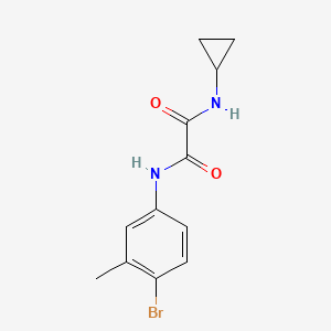 molecular formula C12H13BrN2O2 B4389629 N-(4-bromo-3-methylphenyl)-N'-cyclopropylethanediamide 