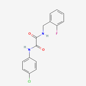 molecular formula C15H12ClFN2O2 B4389643 N-(4-chlorophenyl)-N'-(2-fluorobenzyl)ethanediamide 