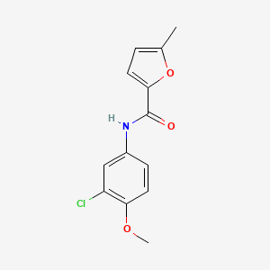 molecular formula C13H12ClNO3 B4389670 N-(3-chloro-4-methoxyphenyl)-5-methyl-2-furamide 