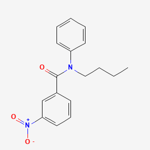molecular formula C17H18N2O3 B4389674 N-butyl-3-nitro-N-phenylbenzamide 