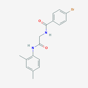molecular formula C17H17BrN2O2 B4389682 4-bromo-N-{2-[(2,4-dimethylphenyl)amino]-2-oxoethyl}benzamide 