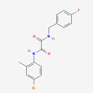 molecular formula C16H14BrFN2O2 B4389686 N-(4-bromo-2-methylphenyl)-N'-(4-fluorobenzyl)ethanediamide 