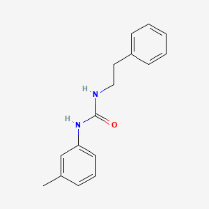 molecular formula C16H18N2O B4389702 N-(3-methylphenyl)-N'-(2-phenylethyl)urea 