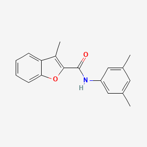 molecular formula C18H17NO2 B4389705 N-(3,5-dimethylphenyl)-3-methyl-1-benzofuran-2-carboxamide 