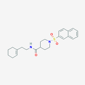 N-[2-(1-cyclohexen-1-yl)ethyl]-1-(2-naphthylsulfonyl)-4-piperidinecarboxamide