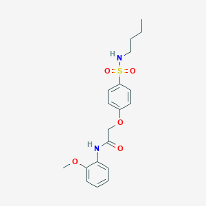 2-{4-[(butylamino)sulfonyl]phenoxy}-N-(2-methoxyphenyl)acetamide