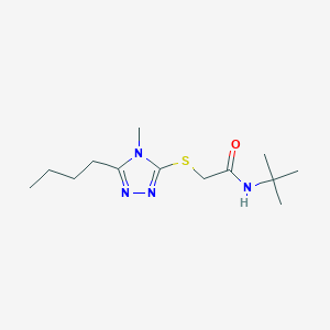 N-(tert-butyl)-2-[(5-butyl-4-methyl-4H-1,2,4-triazol-3-yl)thio]acetamide