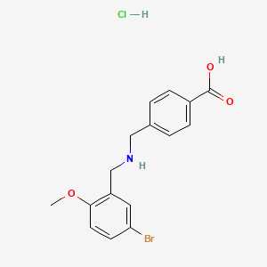 4-{[(5-bromo-2-methoxybenzyl)amino]methyl}benzoic acid hydrochloride