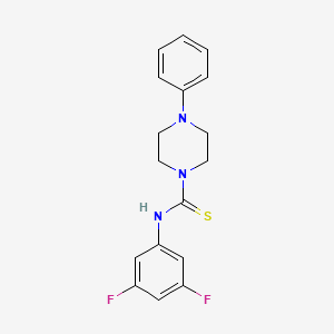 N-(3,5-difluorophenyl)-4-phenyl-1-piperazinecarbothioamide