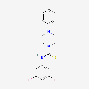 molecular formula C17H17F2N3S B4389823 N-(3,5-difluorophenyl)-4-phenyl-1-piperazinecarbothioamide 