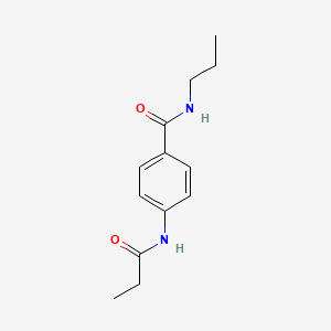 molecular formula C13H18N2O2 B4389833 4-(propionylamino)-N-propylbenzamide 