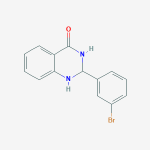 molecular formula C14H11BrN2O B438984 2-(3-bromophenyl)-2,3-dihydroquinazolin-4(1H)-one CAS No. 304451-29-4