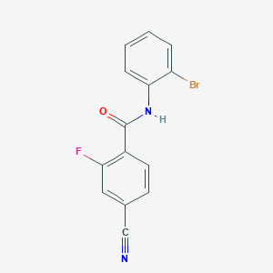 N-(2-bromophenyl)-4-cyano-2-fluorobenzamide