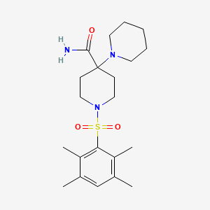 1'-[(2,3,5,6-tetramethylphenyl)sulfonyl]-1,4'-bipiperidine-4'-carboxamide