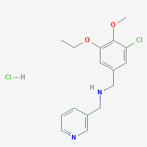 molecular formula C16H20Cl2N2O2 B4389871 (3-chloro-5-ethoxy-4-methoxybenzyl)(3-pyridinylmethyl)amine hydrochloride 