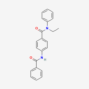 4-(benzoylamino)-N-ethyl-N-phenylbenzamide