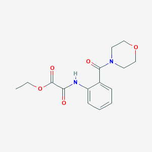 molecular formula C15H18N2O5 B4389928 ethyl {[2-(4-morpholinylcarbonyl)phenyl]amino}(oxo)acetate 