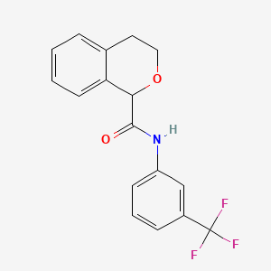N-[3-(trifluoromethyl)phenyl]-3,4-dihydro-1H-isochromene-1-carboxamide