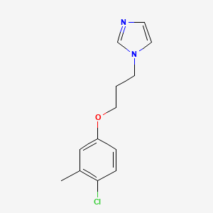 molecular formula C13H15ClN2O B4389973 1-[3-(4-chloro-3-methylphenoxy)propyl]-1H-imidazole 