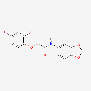 N-1,3-benzodioxol-5-yl-2-(2,4-difluorophenoxy)acetamide