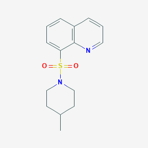 molecular formula C15H18N2O2S B438999 8-(4-Methylpiperidin-1-yl)sulfonylquinoline CAS No. 305373-03-9