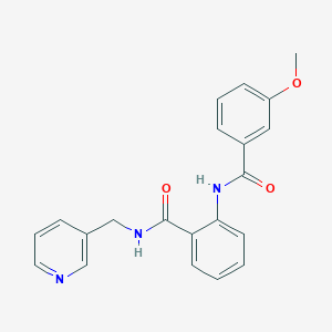 molecular formula C21H19N3O3 B4389990 2-[(3-methoxybenzoyl)amino]-N-(3-pyridinylmethyl)benzamide 