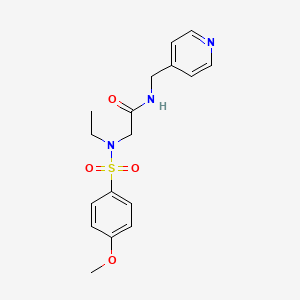 N~2~-ethyl-N~2~-[(4-methoxyphenyl)sulfonyl]-N~1~-(4-pyridinylmethyl)glycinamide