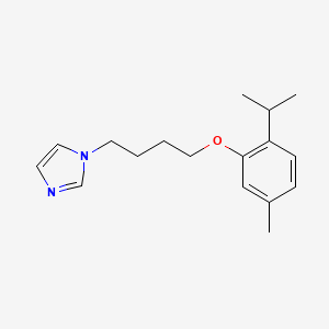molecular formula C17H24N2O B4390011 1-[4-(2-isopropyl-5-methylphenoxy)butyl]-1H-imidazole 
