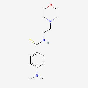 molecular formula C15H23N3OS B4390013 4-(dimethylamino)-N-[2-(4-morpholinyl)ethyl]benzenecarbothioamide 