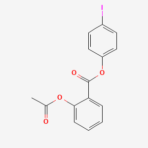 molecular formula C15H11IO4 B4390022 4-iodophenyl 2-(acetyloxy)benzoate 