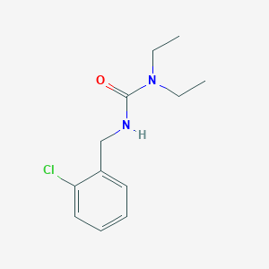 molecular formula C12H17ClN2O B4390042 N'-(2-chlorobenzyl)-N,N-diethylurea 