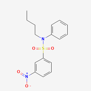 molecular formula C16H18N2O4S B4390089 N-butyl-3-nitro-N-phenylbenzenesulfonamide CAS No. 871880-75-0
