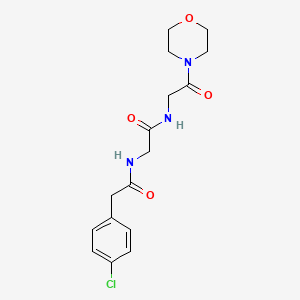 2-(4-chlorophenyl)-N-(2-{[2-(4-morpholinyl)-2-oxoethyl]amino}-2-oxoethyl)acetamide