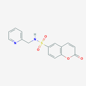 2-oxo-N-(2-pyridinylmethyl)-2H-chromene-6-sulfonamide