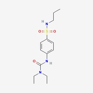 4-{[(diethylamino)carbonyl]amino}-N-propylbenzenesulfonamide