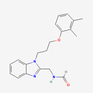 molecular formula C20H23N3O2 B4390207 ({1-[3-(2,3-dimethylphenoxy)propyl]-1H-benzimidazol-2-yl}methyl)formamide 