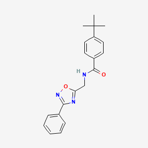 4-tert-butyl-N-[(3-phenyl-1,2,4-oxadiazol-5-yl)methyl]benzamide