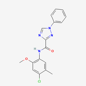N-(4-chloro-2-methoxy-5-methylphenyl)-1-phenyl-1H-1,2,4-triazole-3-carboxamide
