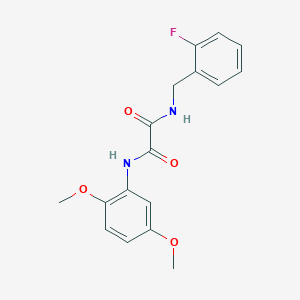molecular formula C17H17FN2O4 B4390259 N-(2,5-dimethoxyphenyl)-N'-(2-fluorobenzyl)ethanediamide 