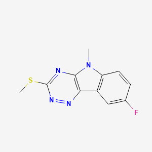 8-fluoro-5-methyl-3-(methylthio)-5H-[1,2,4]triazino[5,6-b]indole