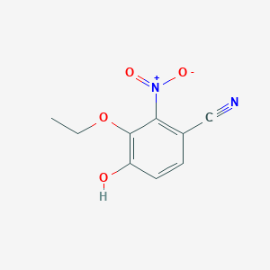 molecular formula C9H8N2O4 B4390298 3-ethoxy-4-hydroxy-2-nitrobenzonitrile 