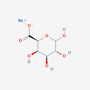 molecular formula (C6H7NaO6)n<br>C6H9NaO7 B043903 海藻酸钠 CAS No. 9005-38-3