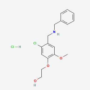 2-{4-[(benzylamino)methyl]-5-chloro-2-methoxyphenoxy}ethanol hydrochloride