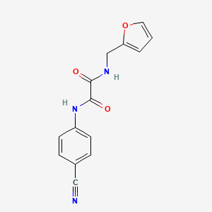 N-(4-cyanophenyl)-N'-(2-furylmethyl)ethanediamide