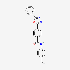 N-(4-ethylphenyl)-4-(5-phenyl-1,3,4-oxadiazol-2-yl)benzamide