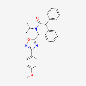 N-isopropyl-N-{[3-(4-methoxyphenyl)-1,2,4-oxadiazol-5-yl]methyl}-2,2-diphenylacetamide