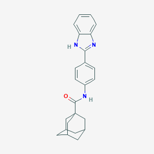 molecular formula C24H25N3O B439037 N-[4-(1H-benzimidazol-2-yl)phenyl]-1-adamantanecarboxamide CAS No. 329049-04-9